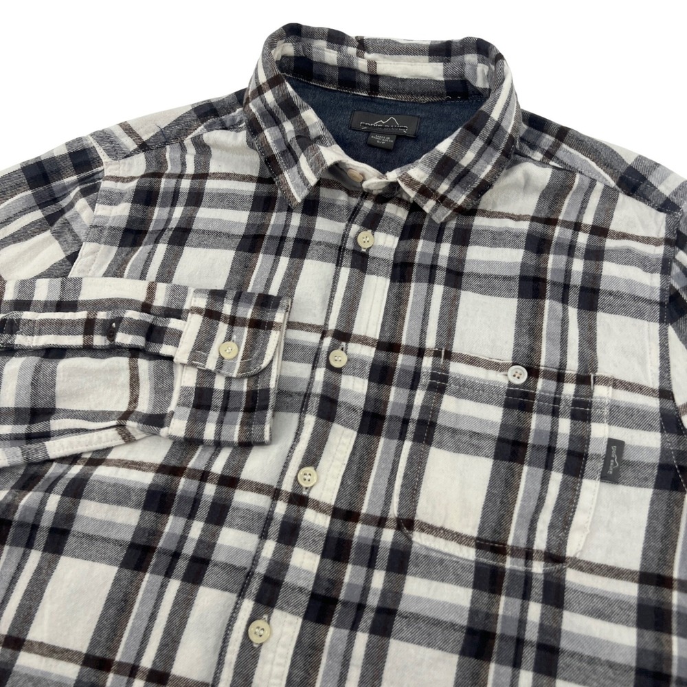 Eddie Bauer Mens Plaid Flannel Long Sleeve Button Up Shirt Size S Small